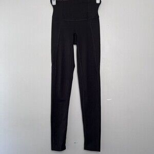Spanx Hight‎ Waist Ankle Leggings Black Stretch Size S